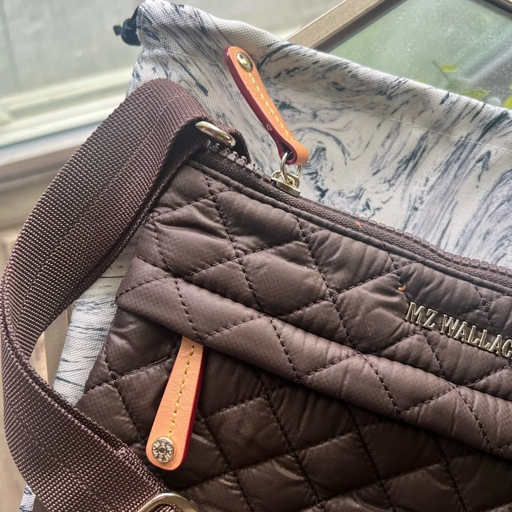 MZ Wallace Metro Flat Crossbody Walnut - Picture 2 of 6